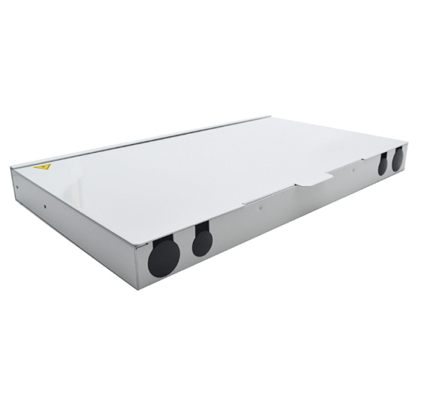 19" ODF Fiber Optic Joint Box , Sliding Fiber Optic Patch Panel 48 Port with LC Double Adapter - Image 4