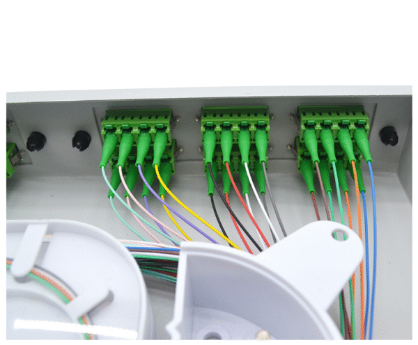 12 to 48 Cores LC/APC 19Inch Optical Panel Box Rack Mounted ODF Gray or Black Color - Image 2