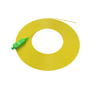 SC APC / UPC 0.9mm LSZH Yellow Jacket Optical Fiber Pigtail