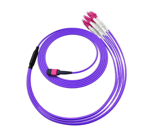 3. 0mm Purple Patch Cord 8F Fiber MPO Branch Fiber Cabling - Image 3