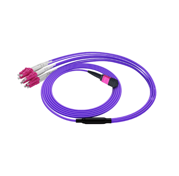 3. 0mm Purple Patch Cord 8F Fiber MPO Branch Fiber Cabling - Image 4