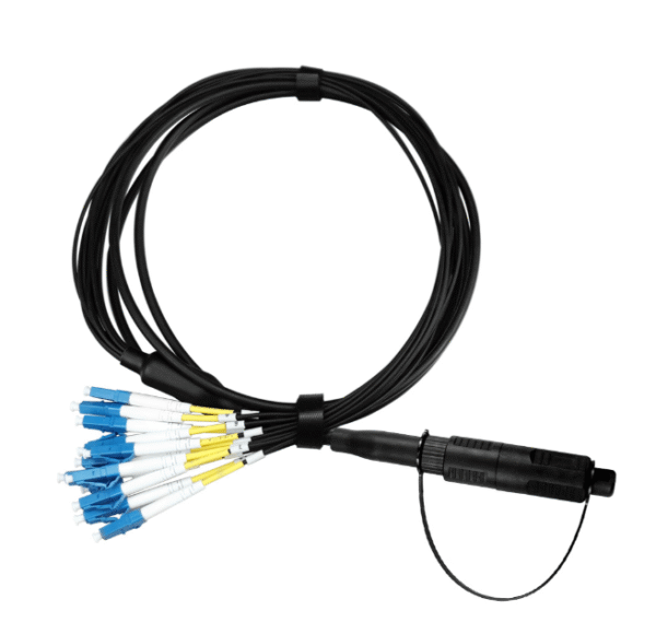 FTTx IP68 Waterproof OptiTap Type MPO to LC 12 Core Breakout Patch Cord - Image 2