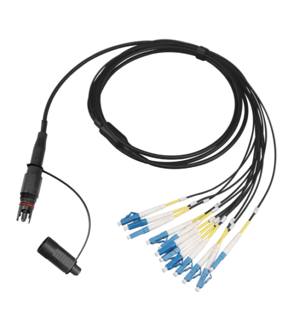 FTTx IP68 Waterproof OptiTap Type MPO to LC 12 Core Breakout Patch Cord - Image 4