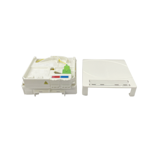 Fiber Opti Prise Socket 2 Fo Fiber Box Full Loaded With SC/APC Pigtail and Adapter - Image 3