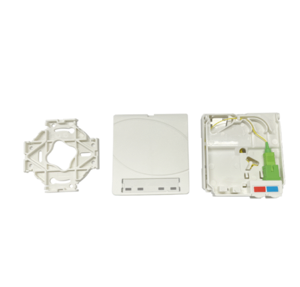 Fiber Opti Prise Socket 2 Fo Fiber Box Full Loaded With SC/APC Pigtail and Adapter - Image 4