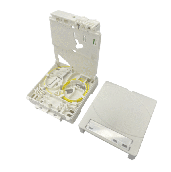 Fiber Opti Prise Socket 2 Fo Fiber Box Full Loaded With SC/APC Pigtail and Adapter - Image 5