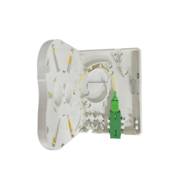 White Plastic Fiber Optic Rossette Box 1 * SC FTTH Flame Retardant For Indoor - Image 5