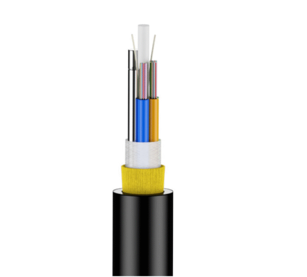 Single sheath ADSS optical cable 100m Span 48 core