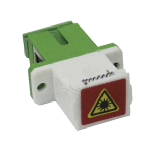 SM SC Adapter with Red Laser Label, Auto Shutter and Flange