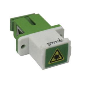 SM SC Adapter with Green Laser Label, Auto Shutter and Flange