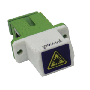 SM SC Adapter with Blue Laser Label, Auto Shutter and Flange