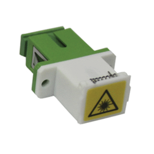 SM SC Adapter with Yellow Laser Label, Auto Shutter and Flange