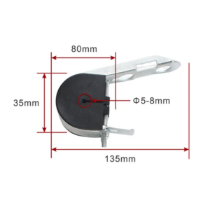 FTTX ADSS Suspension Clamp J Hook Suspension Clamp for ADSS Fiber Optic Round Cable ZCTGC-01
