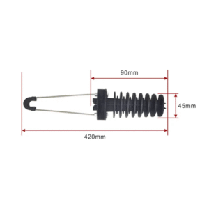 FTTX ADSS Tension clamp High Strength Fiber overhead wire Cable Suspension Clamp ADSSClamp high tension cable clamp ZCPGC-05