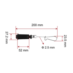 FTTH combination flat drop cable clamp FTTH combination clamp ZCSPC-03