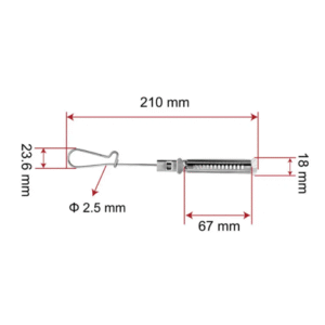 FTTH stainless steel flat cable drop clamp FTTH stainless steel wire clamp ZCSSC-03