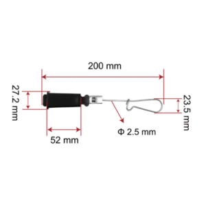 FTTH combination flat drop cable clamp FTTH combination clamp ZCSPC-04