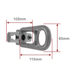 Aluminum hoop/Pole Bracket Small Aluminum Alloy Anchoring bracket suitable for strain clamps ZCALC-03