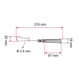 FTTH stainless steel flat cable drop clamp FTTH stainless steel wire clamp ZCSSC-04