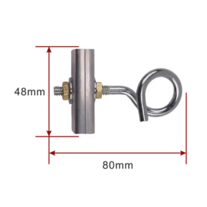 Aluminum hoop/Pole Bracket Cable Clamp Durable Optic Cable Clamp Fixed Hook with Pigtail Hook ZCALC-04