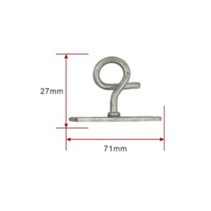 Hoop Retractor/Pole Brackets FTTH Drop Optical Cable Galvanized Suspension Hook C Span Clamp Splint Retractor Hook ZCGSC-04