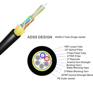 ADSS 12F 120M SPAN SM G652D Single Jacket