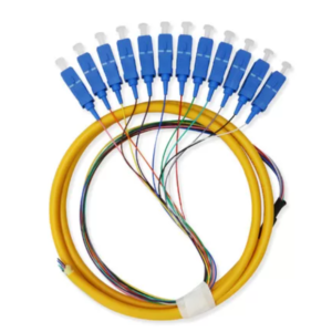 12 Fibers Bundle SC/APC SM Fiber Pigtail