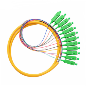 12 Fibers Bundle SC/APC SM Fiber Pigtail